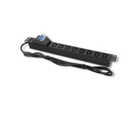 Qoltec RACK 19" 1U 10A PDU - 8 gniazd,  2m - 432111 - zdjęcie 3